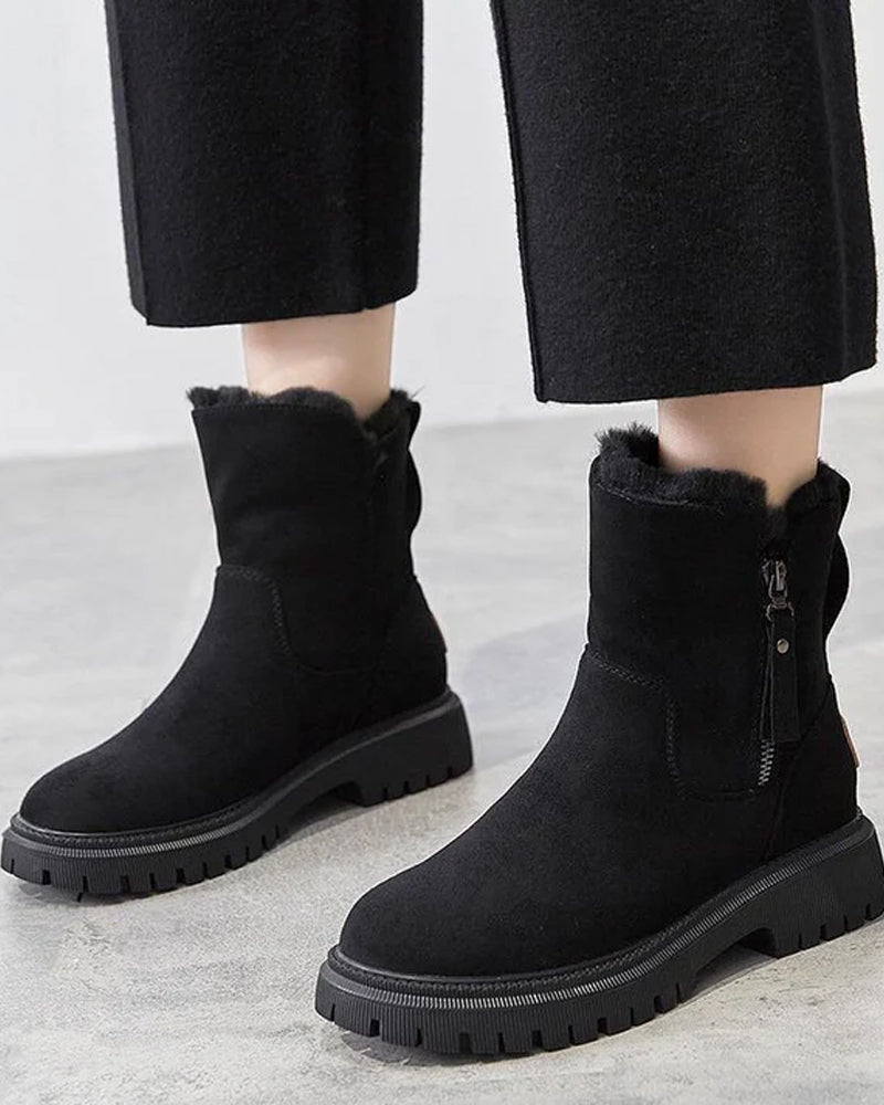 Botas de invierno para mujer con forro polar – cálidas, cómodas y con estilo