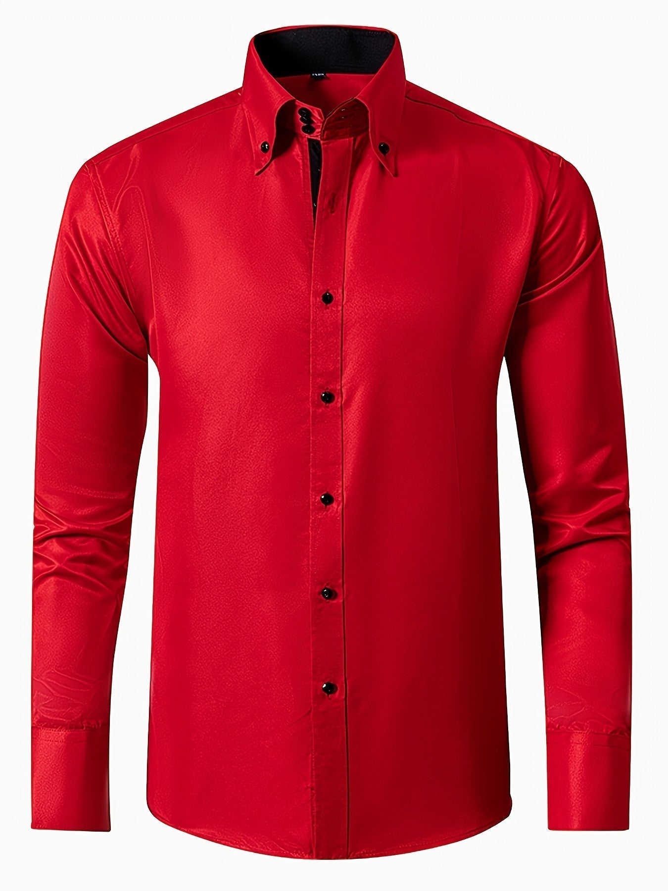 Liam™ Camisa lisa de manga larga clásica