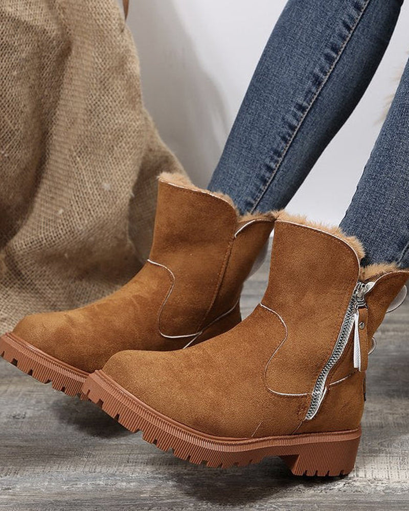 Botas de invierno para mujer con forro polar – cálidas, cómodas y con estilo