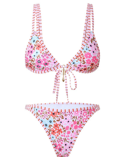 Bikini con estampado floral