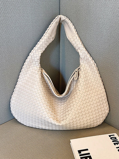 Bolso tejido de cuero de moda para mujer
