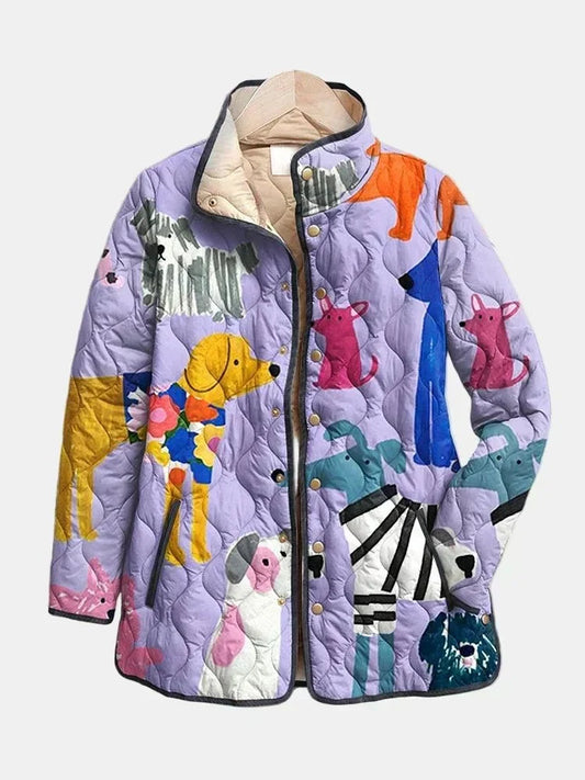 Chaqueta Acolchada Perritos