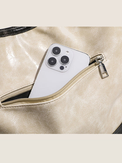 Bolso de mano de bloques de color de moda para mujer