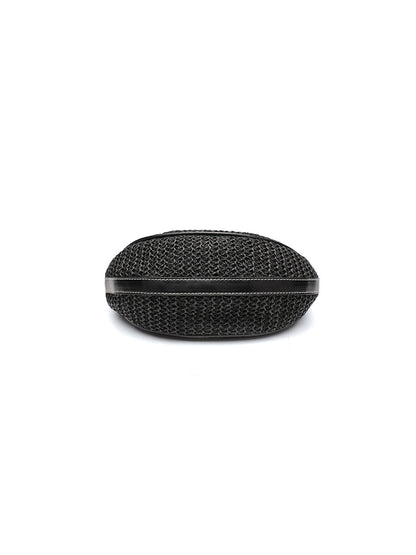 Bolso cruzado casual de hombro para mujer Bolso tejido para debajo del brazo