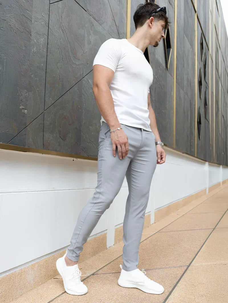 Noa Stretch Pantalón - Gris claro