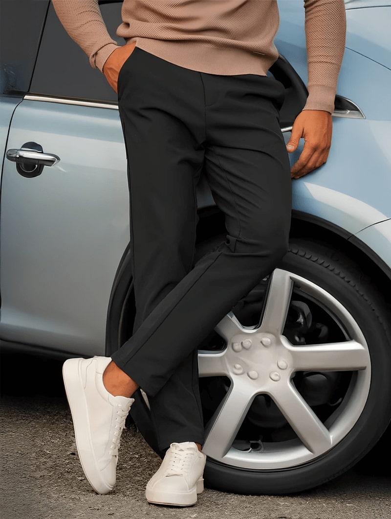 Rocio Pantalones Rectos - Negro