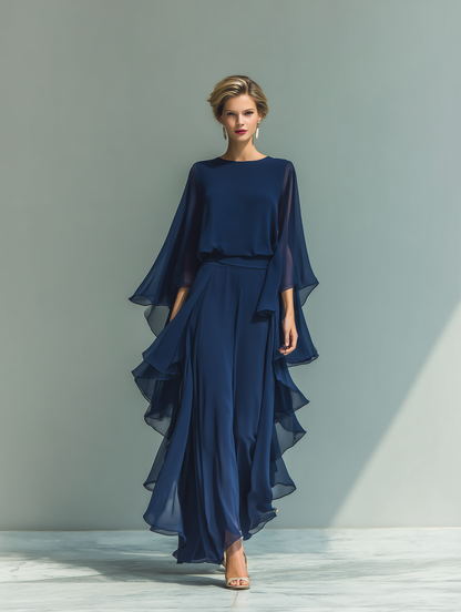 Conjunto de dos piezas Midnight Grace de gasa