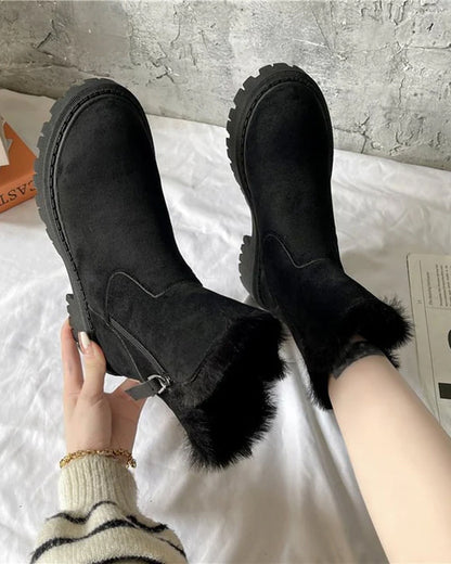 Botas de invierno para mujer con forro polar – cálidas, cómodas y con estilo