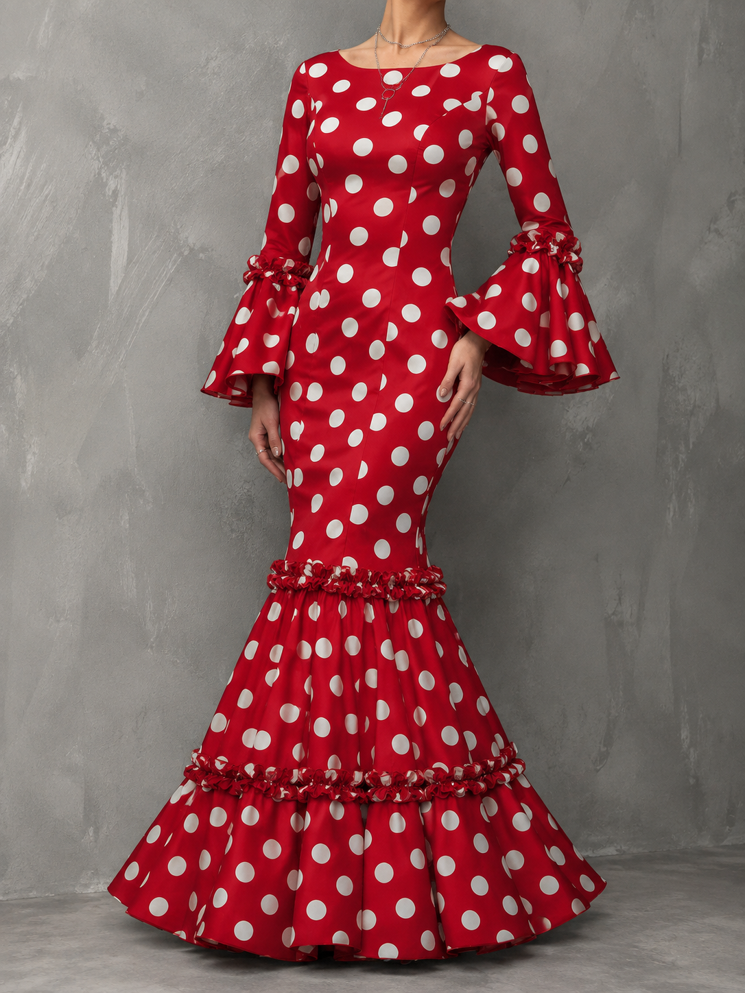 Paloma Vestido De Lunares Con Volantes
