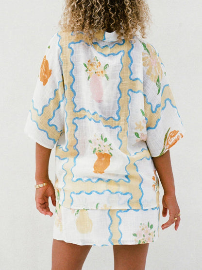 Conjunto Falda Estampado Irregular