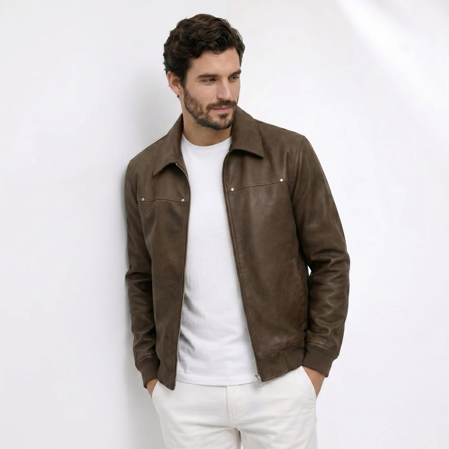 Donovan™ | Cazadora Bomber de Piel
