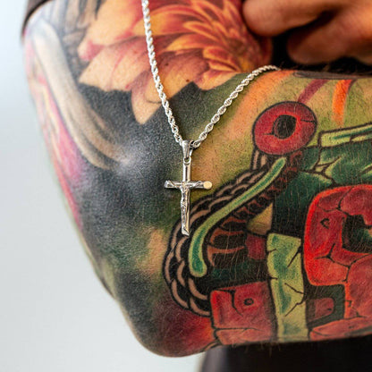 Collar Hombre Valeria Velora Cruz Jesucristo