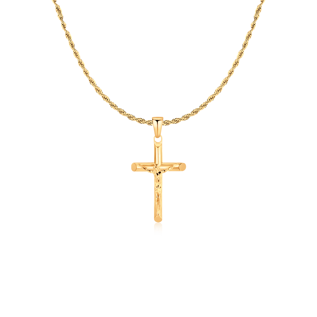 Collar Hombre Valeria Velora Cruz Jesucristo