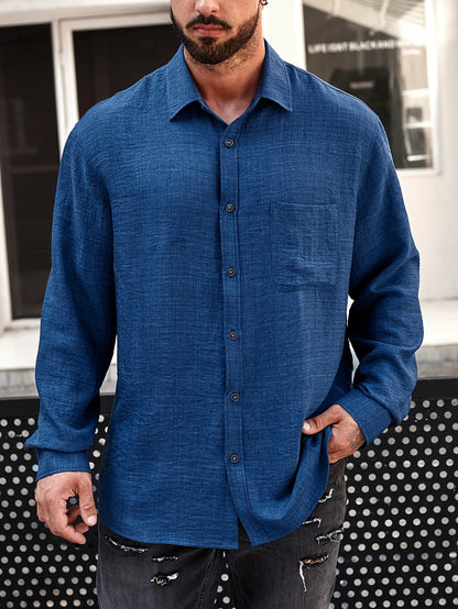 Iker™ Camisa casual de manga larga — Estilo diario sin esfuerzo