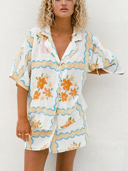 Conjunto Falda Estampado Irregular