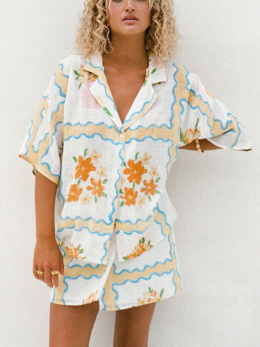 Conjunto Falda Estampado Irregular