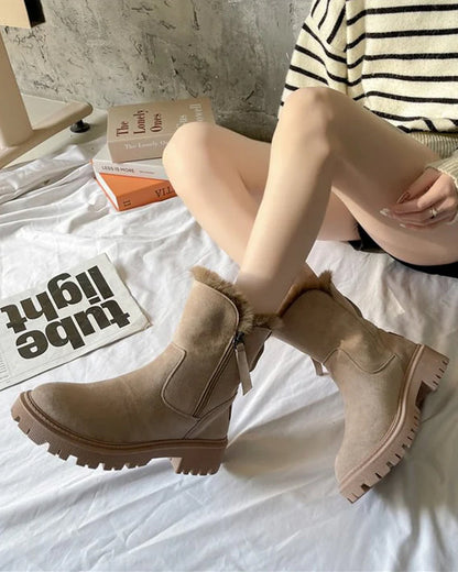 Botas de invierno para mujer con forro polar – cálidas, cómodas y con estilo