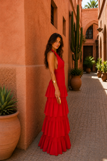Vestido Manila Rojo Intenso: Elegancia y Estilo
