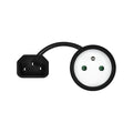 ADAPTADOR DE CORRIENTE SAVIO IEC C14 A CEE 7/5(E)