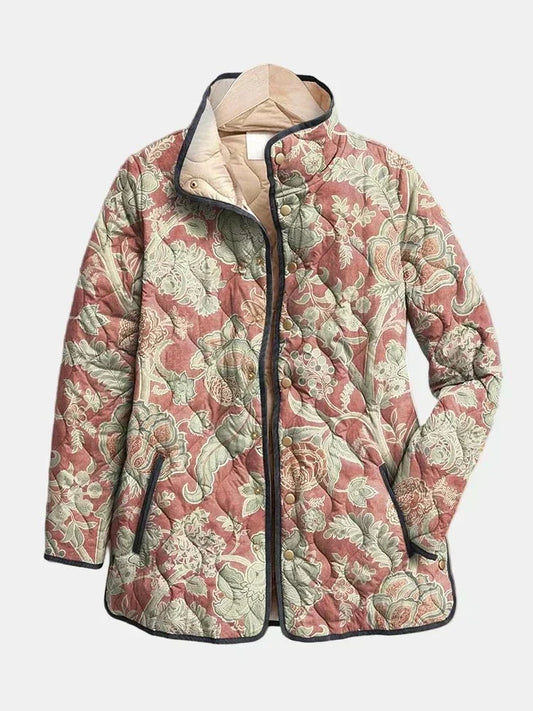Chaqueta Acolchada Damasco Terracota