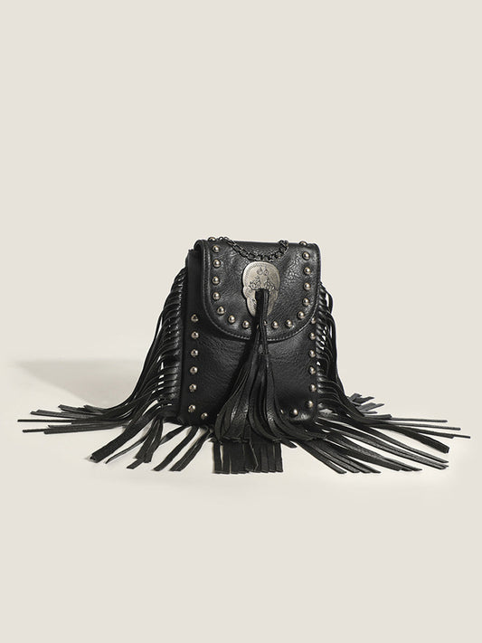 Bolso de flecos estilo vaquero occidental de moda para mujer