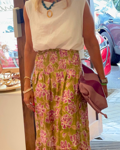 Violeta™ | Falda midi de corte fluido con elegancia sofisticada