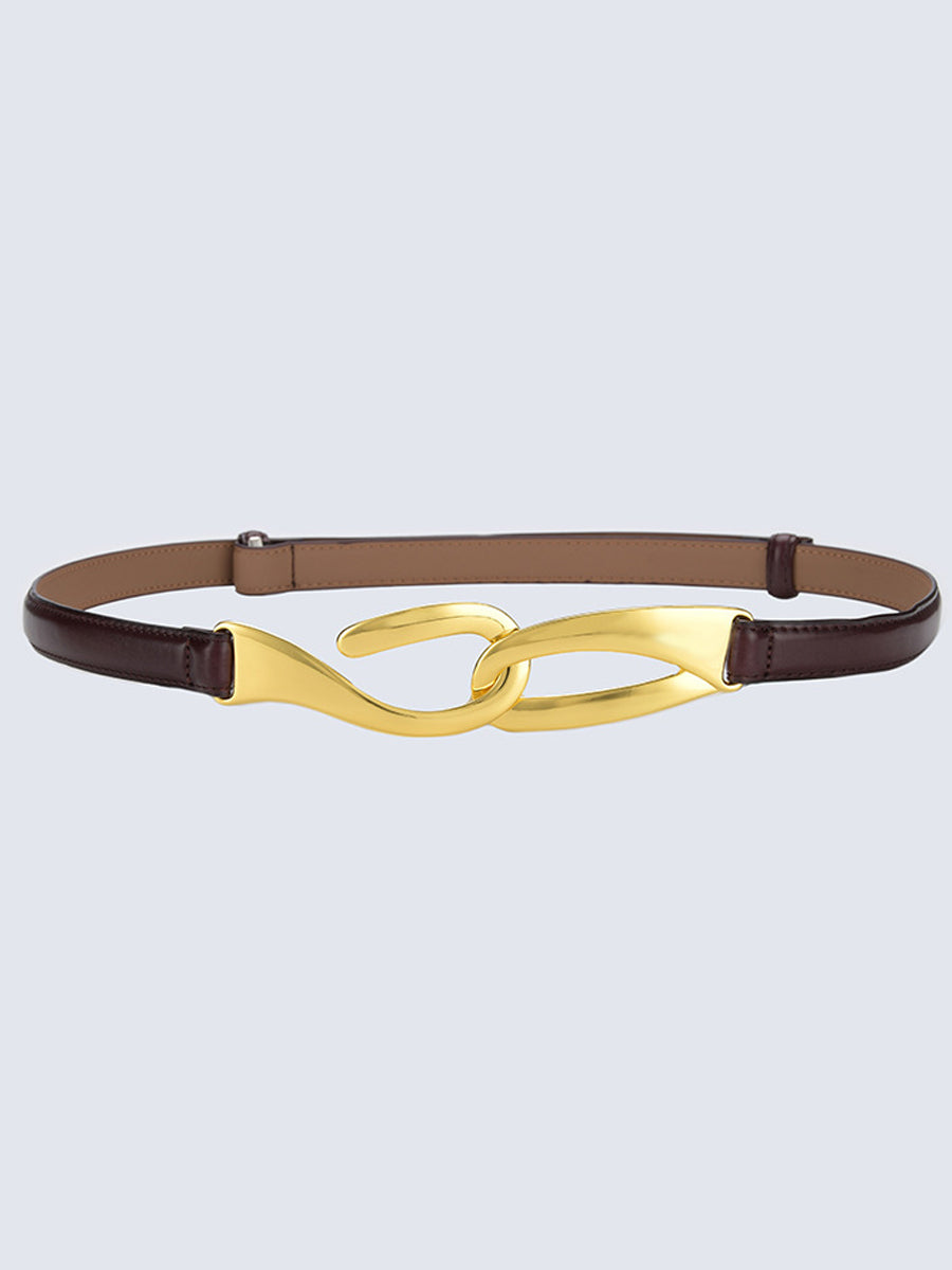 Cinturón ajustable con gancho para mujer de moda
