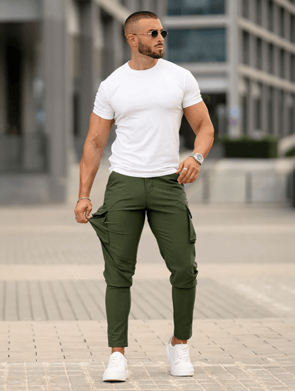 Franco Pantalones Cargo - Verde