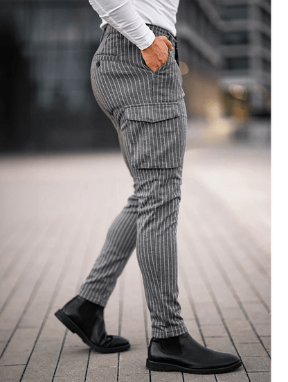 Vittorio Pantalones Slim Fit - Gris