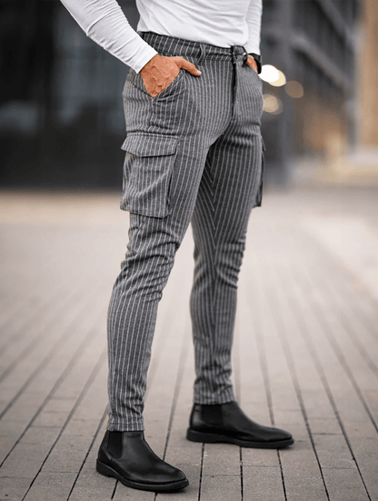 Vittorio Pantalones Slim Fit - Gris