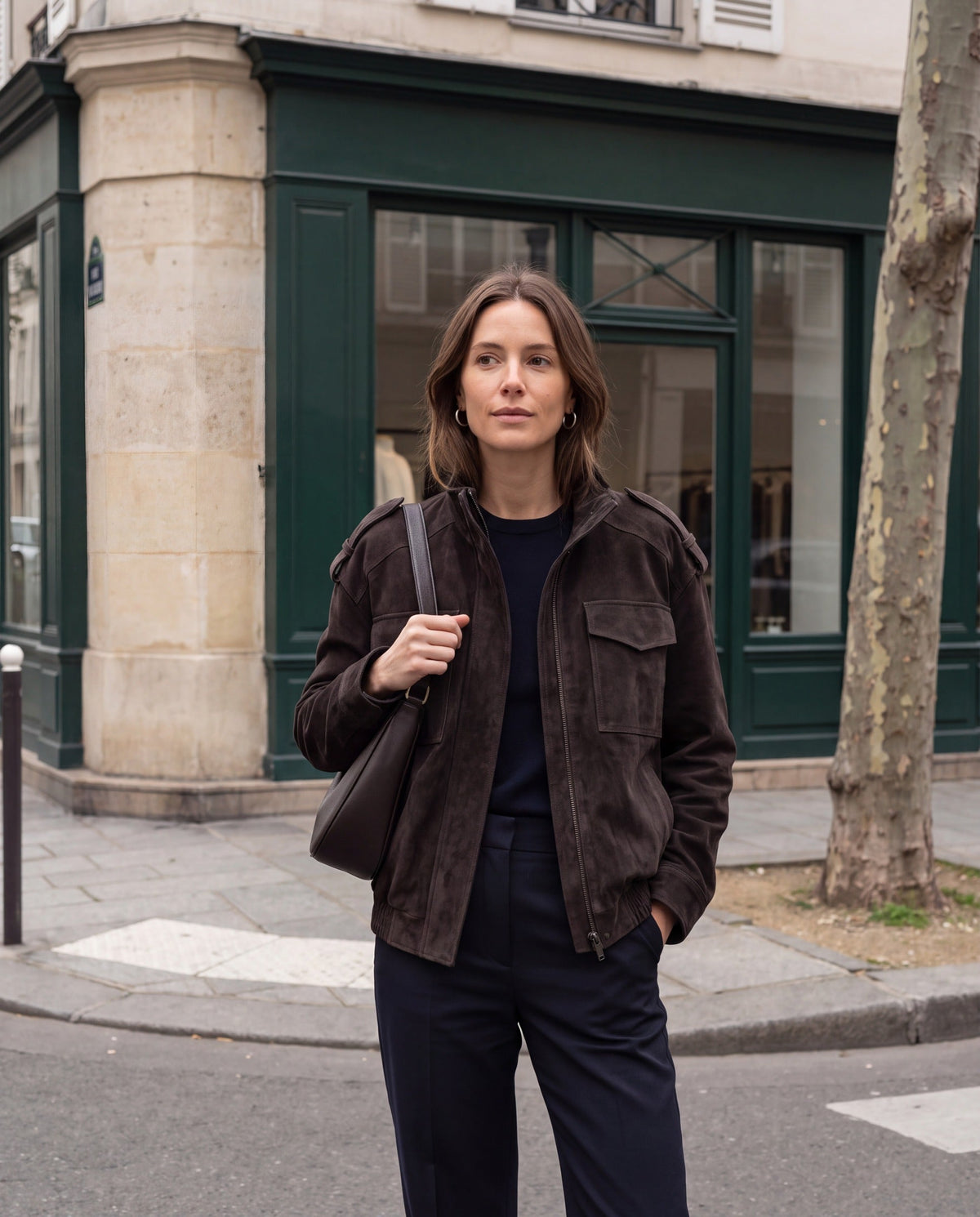 Chaqueta Ludovica — Field Jacket Efecto Ante