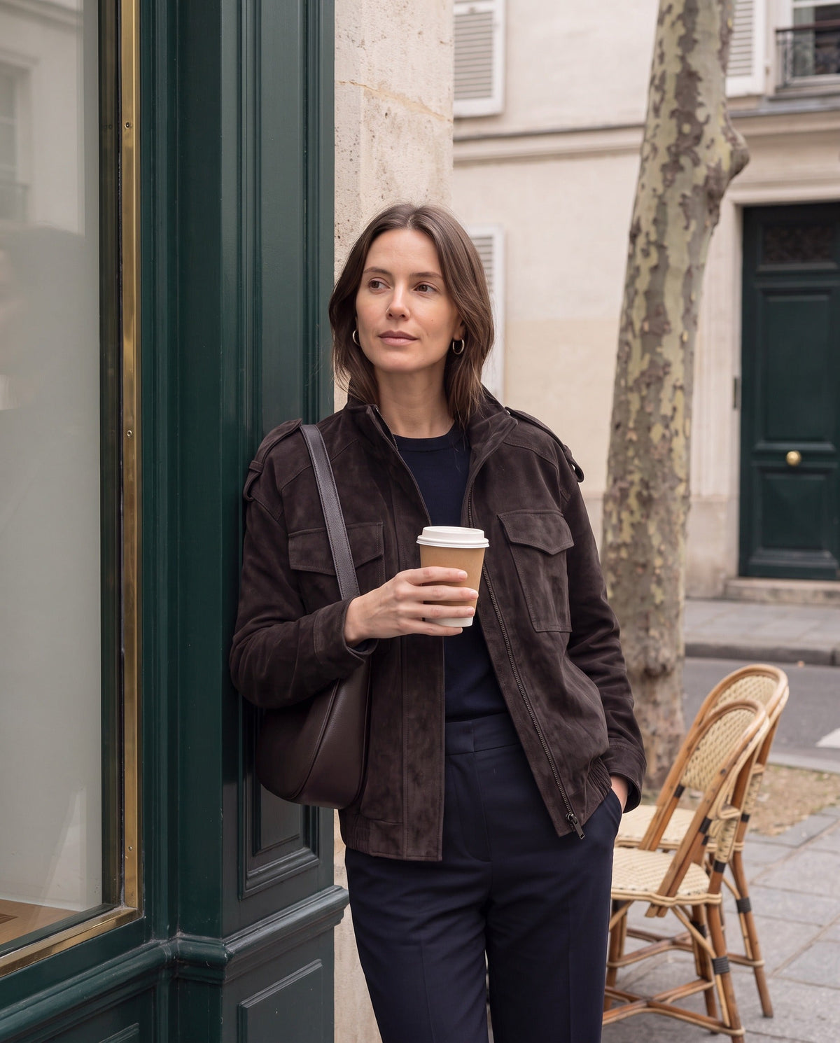 Chaqueta Ludovica — Field Jacket Efecto Ante