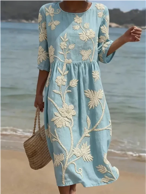 Kelsey | Vestido Floral Elegante y Sofisticado