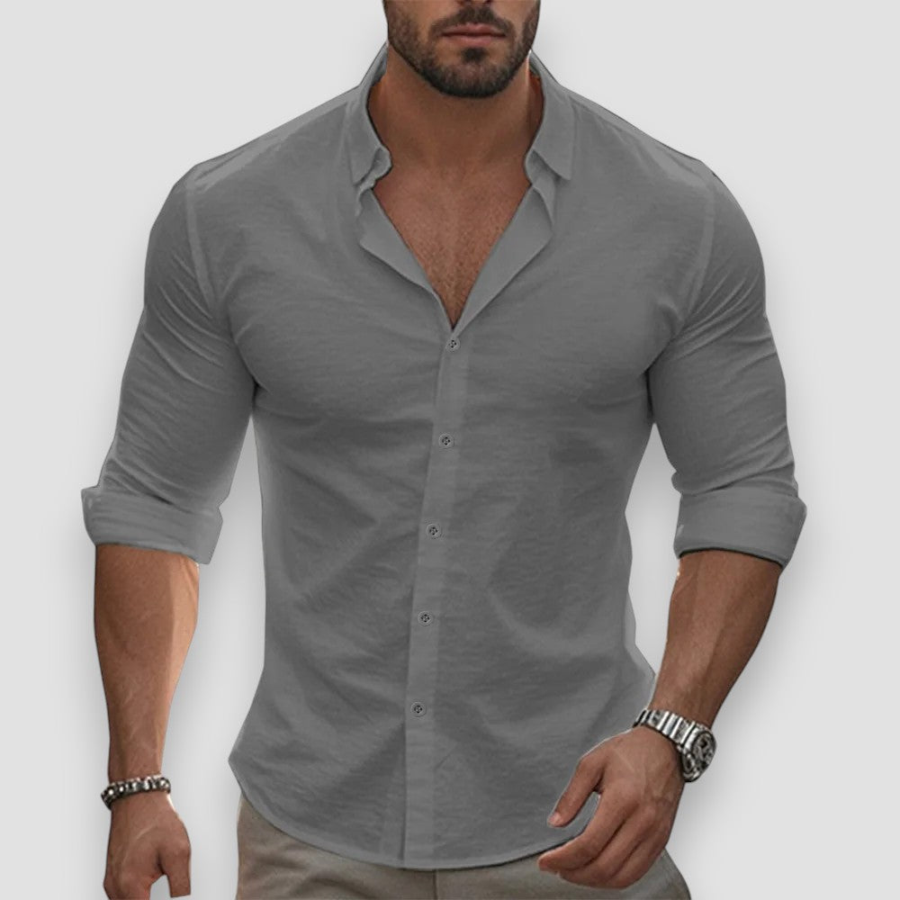 Jonathan™ Camisa de manga larga ligera – Comodidad esencial para el día a día