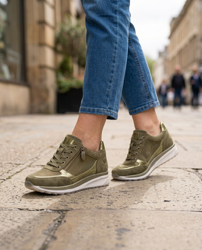 Zapatillas Cómodas con Cremallera Lateral