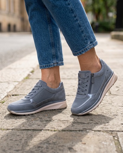 Zapatillas Cómodas con Cremallera Lateral