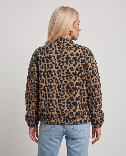 Chaqueta Camisa con Estampado Animal