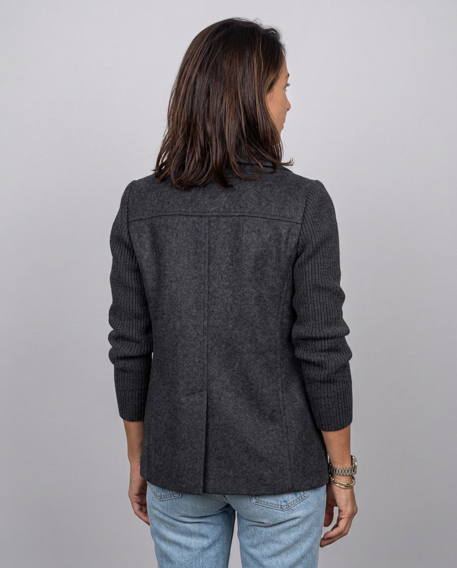 Chaqueta Cruzada Elena — Mangas de Punto