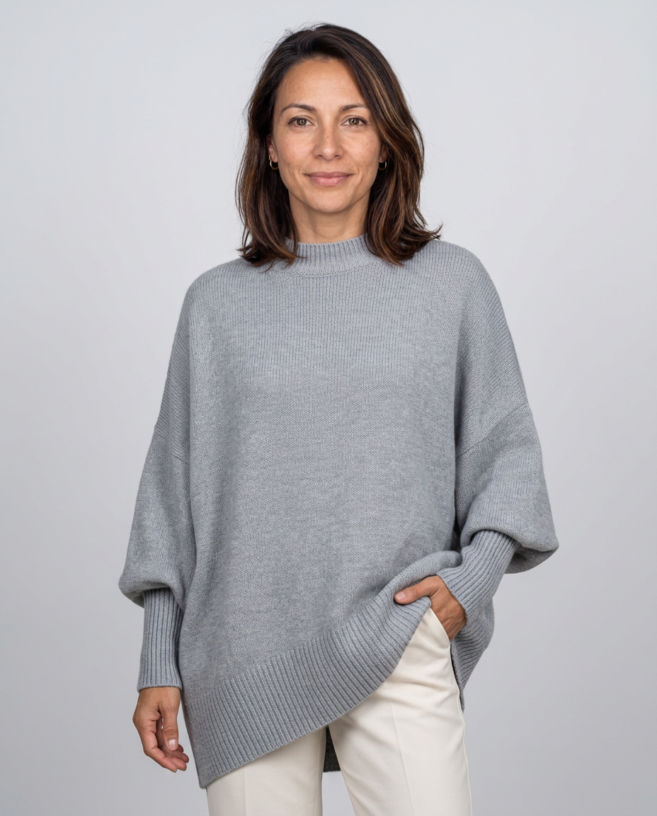 Jersey oversize con aberturas laterales
