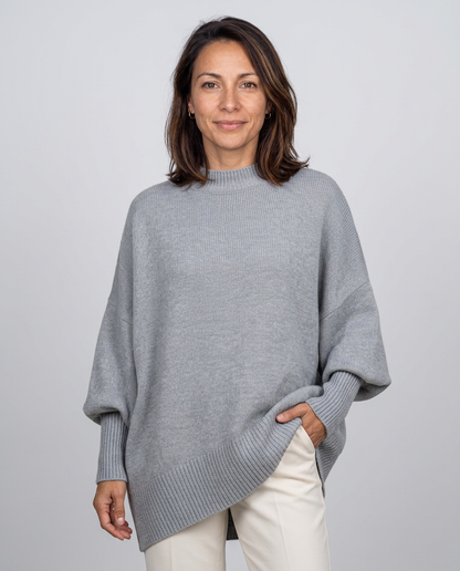 Jersey oversize con aberturas laterales