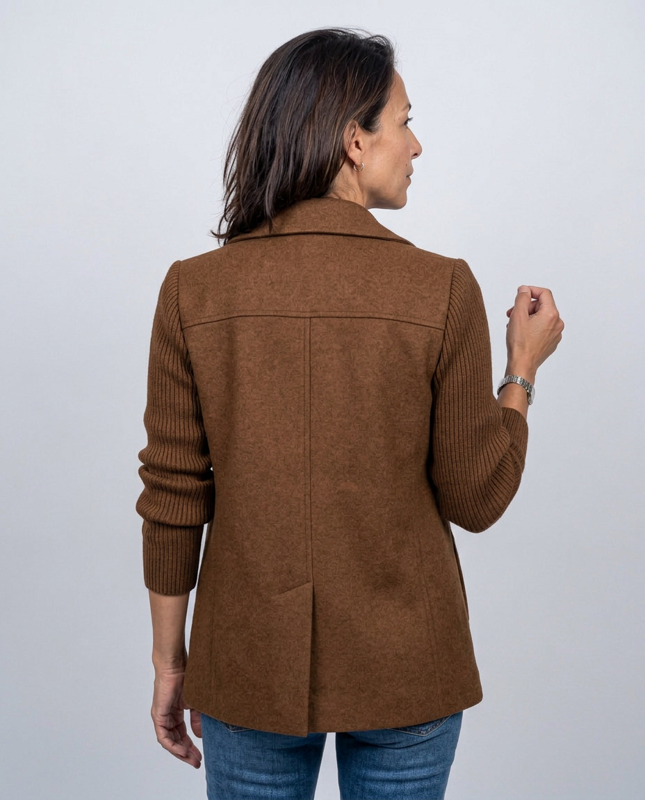 Chaqueta Cruzada Elena — Mangas de Punto