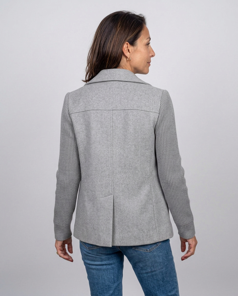 Chaqueta Cruzada Elena — Mangas de Punto