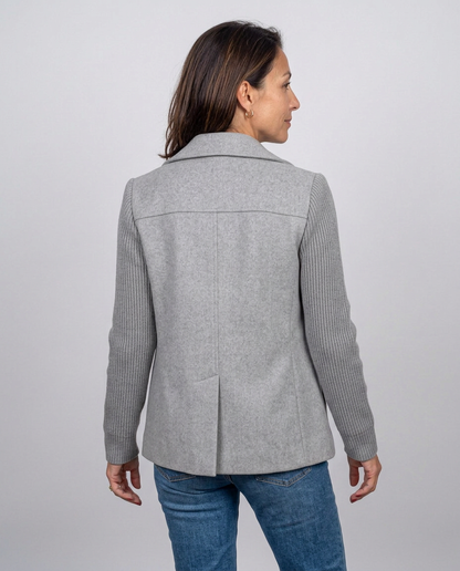 Chaqueta Cruzada Elena — Mangas de Punto