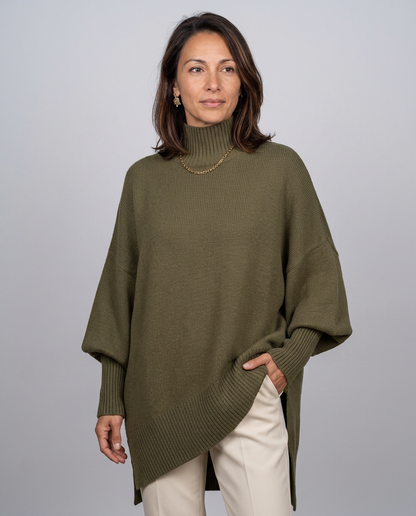 Jersey oversize con aberturas laterales