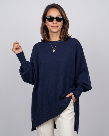Jersey oversize con aberturas laterales