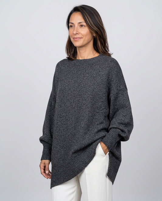 Jersey oversize con aberturas laterales