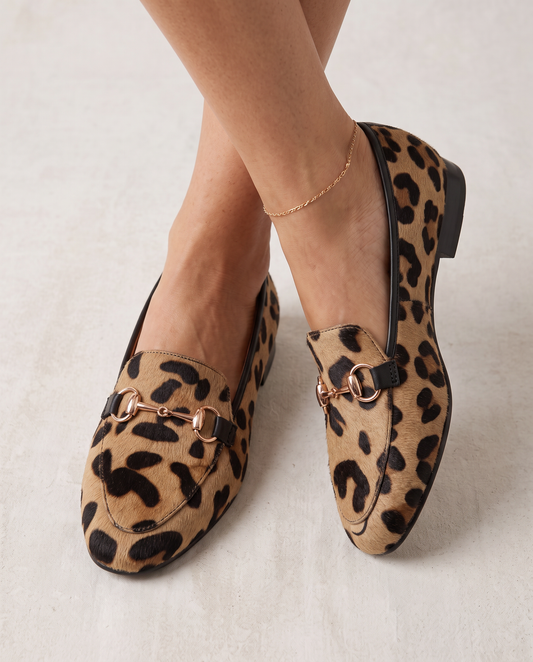 Mocasín Serena — Leopardo con herraje