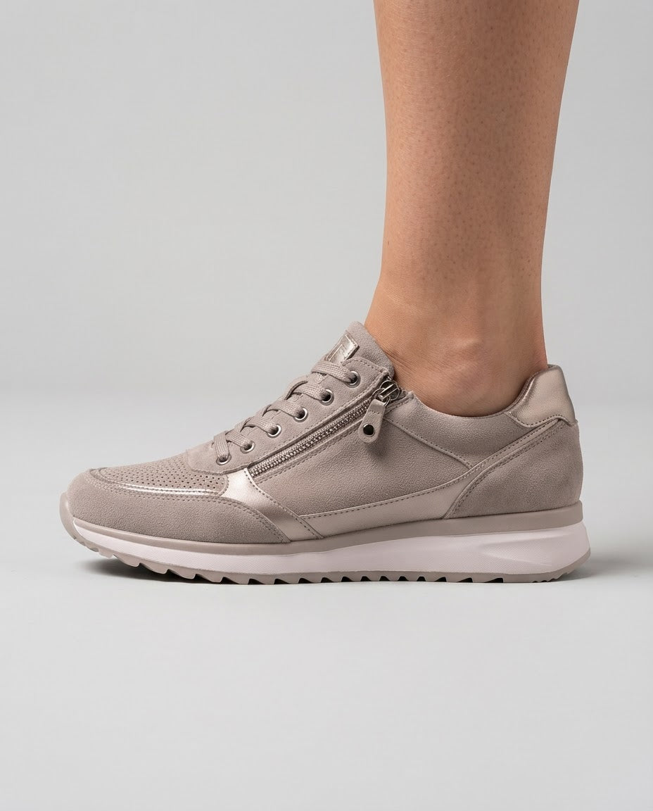 Zapatillas Cómodas con Cremallera Lateral