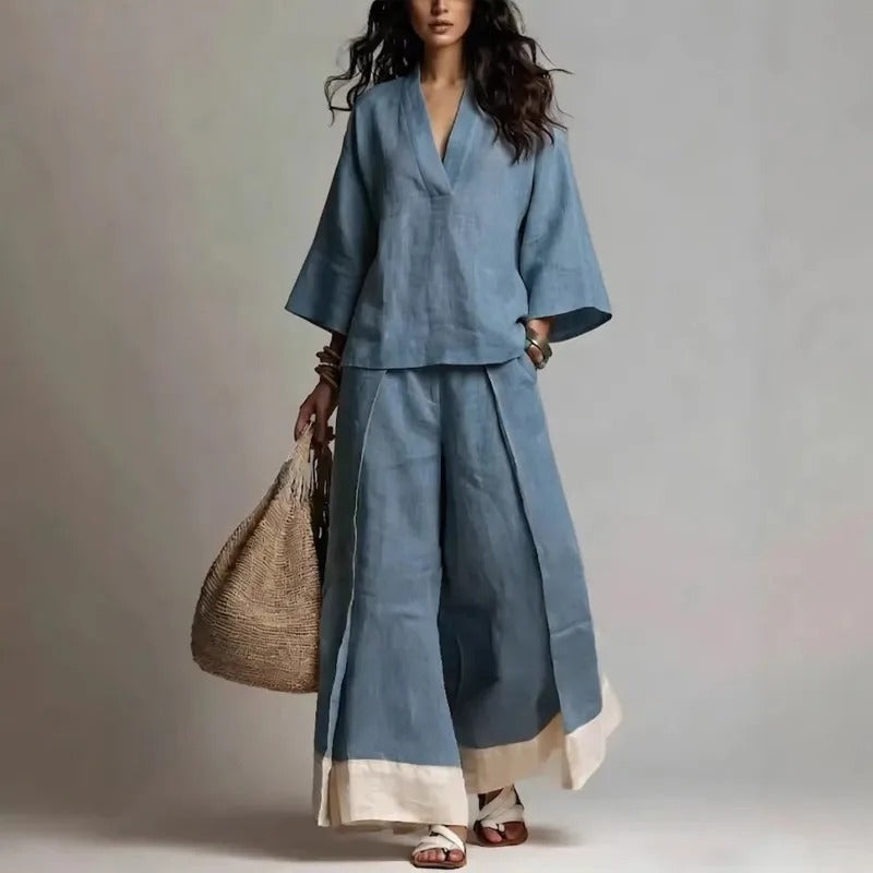 Annabella Conjunto Con Pantalón Ancho