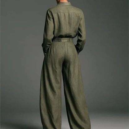 Leonor Conjunto De Camisa Y Pantalón De Cintura Alta